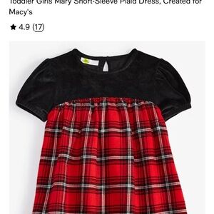 Epic Threads Black and Red Plaid Dress